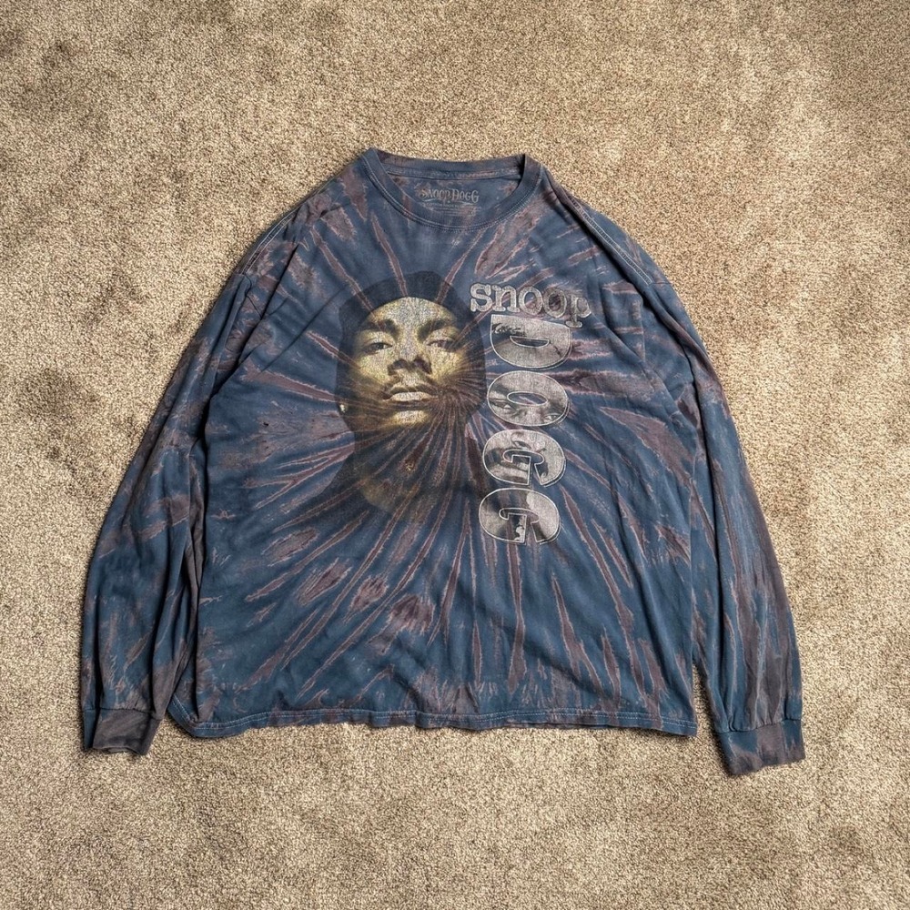 BLUE TIE DYE SNOOP DOGG LONGSLEEVE